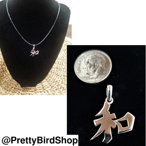 3 pc set STERLING SILVER 925 earrings + pendant NEW - Picture 2 of 5